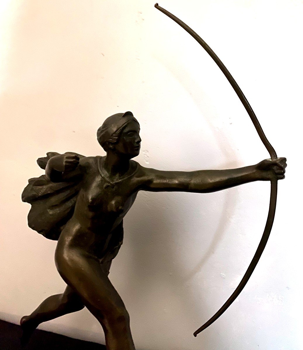 Bronze Diane Huntress By Paul Sylvestre XX -photo-2