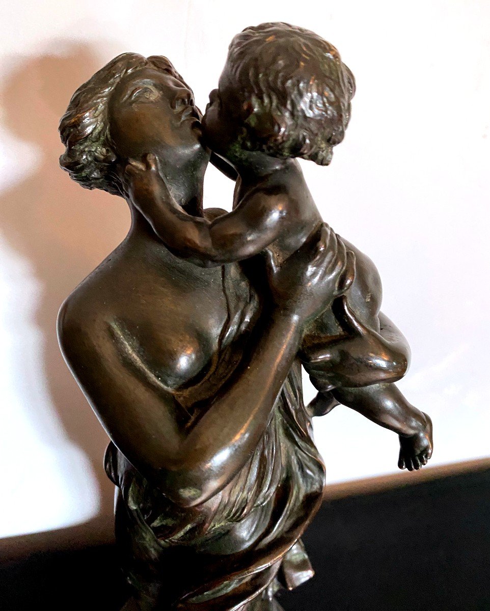 Bronze Sculpture Woman With Child By Clodion 19th-photo-8