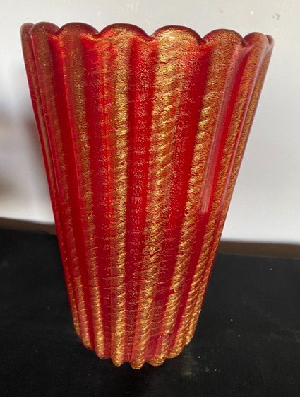 Vintage Vase By Barovier And Toso Murano 1950-photo-1