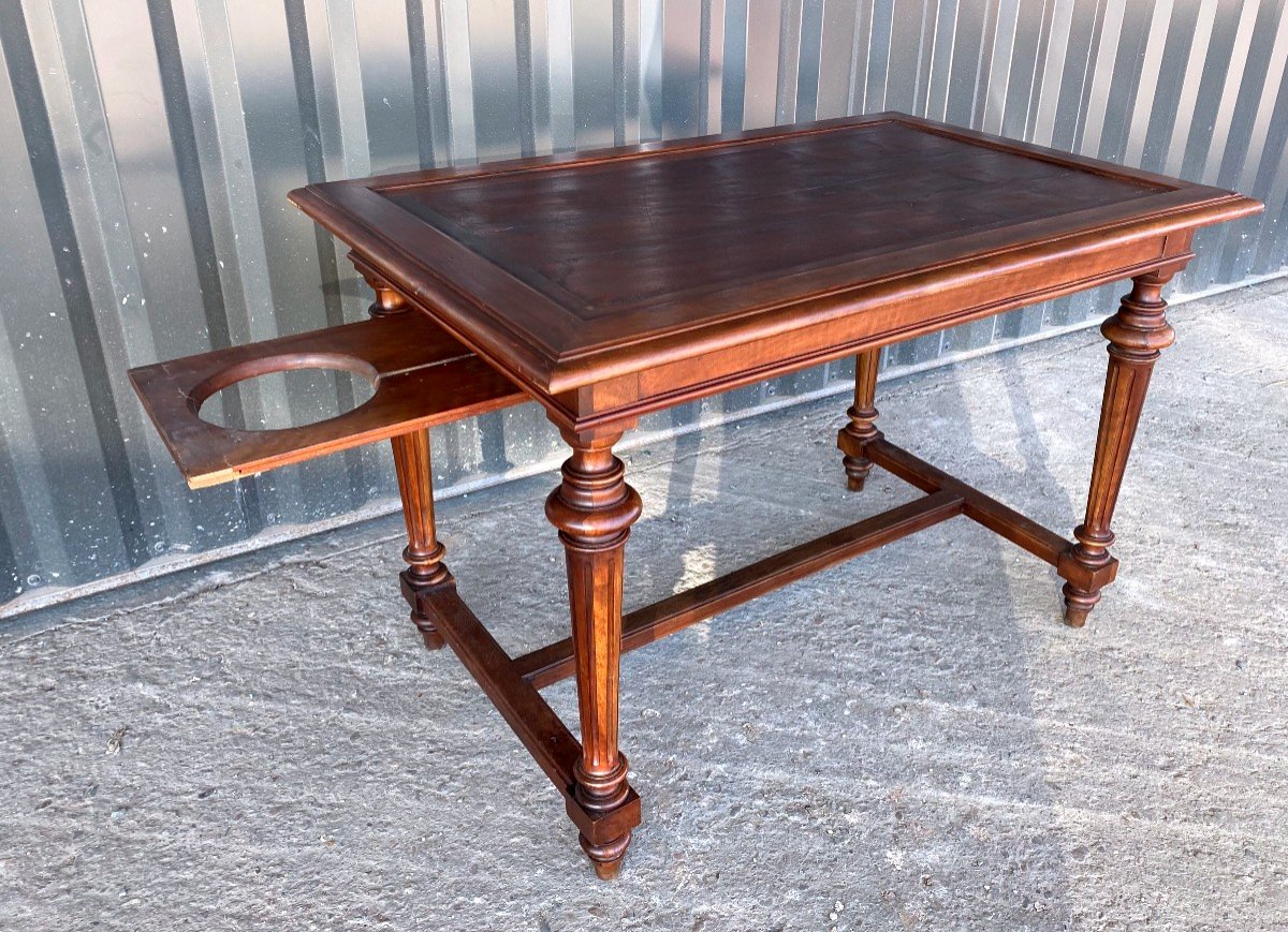 19th Tric Trac Game Table In Walnut-photo-4