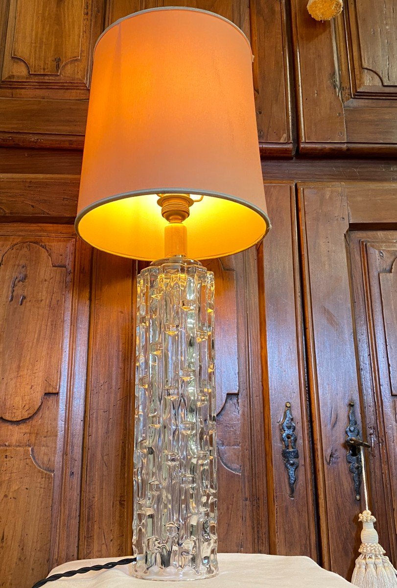 Pair Of Murano Crystal Lamps-photo-4