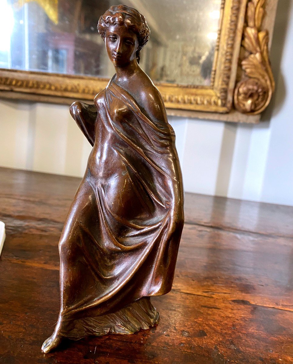 Bronze 19 I: Woman In The Drape In The Antique-photo-4