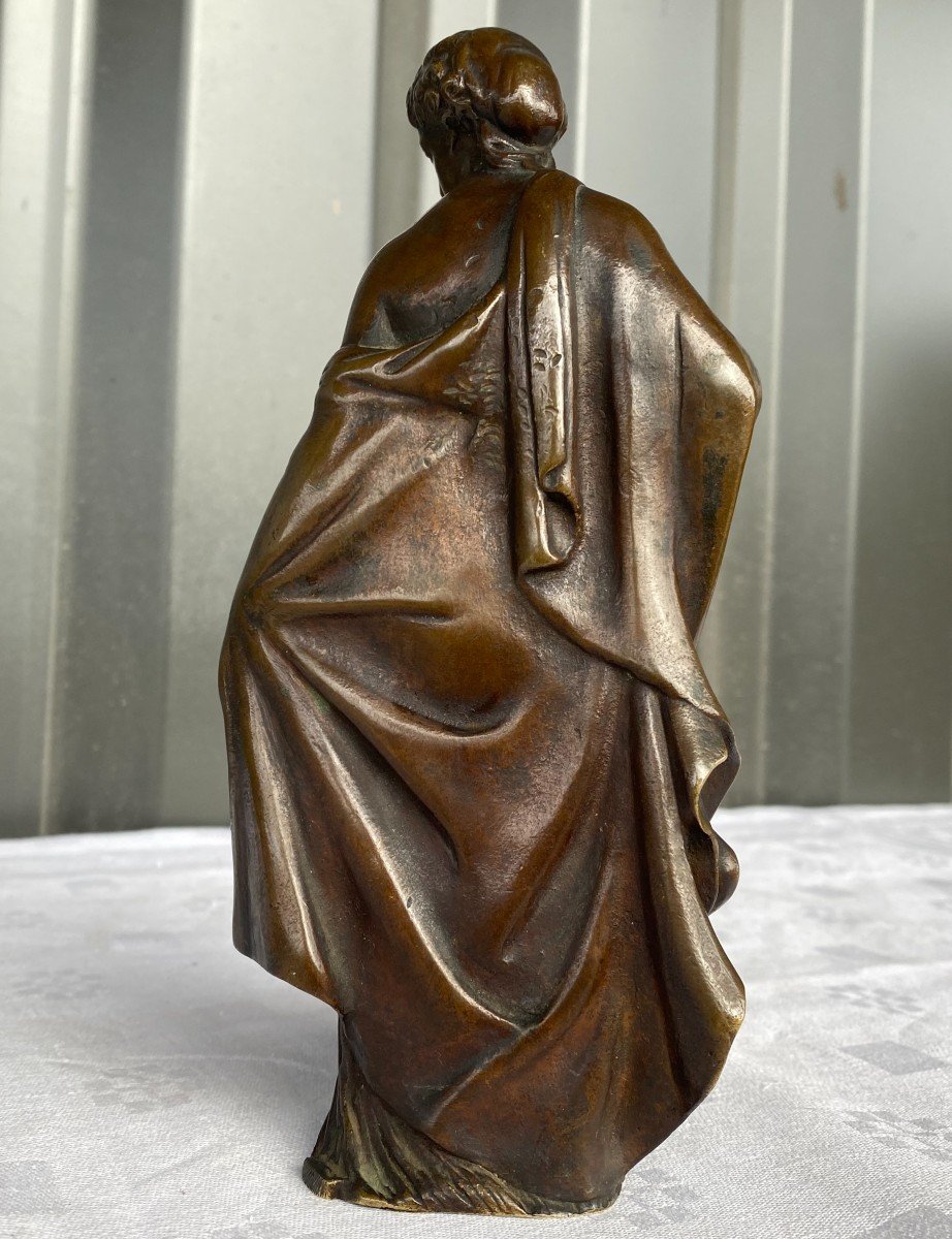 Bronze 19 I: Woman In The Drape In The Antique-photo-3