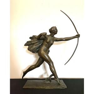 Bronze Diane Chasseresse Par Paul Sylvestre XX Ième 