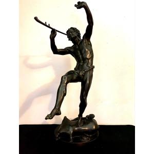 Bronze Le Faune Dansant Par Lequesne 20 Ième 