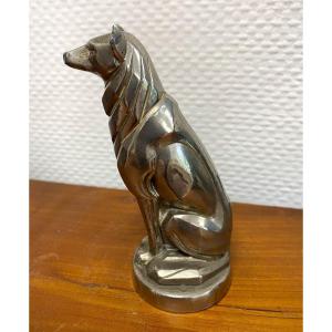 Automobile Mascot 1920 Silver Metal - Art Deco