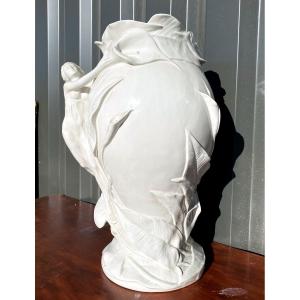 Italy Art Nouveau - Porcelain Vase The Woman With Aromas -