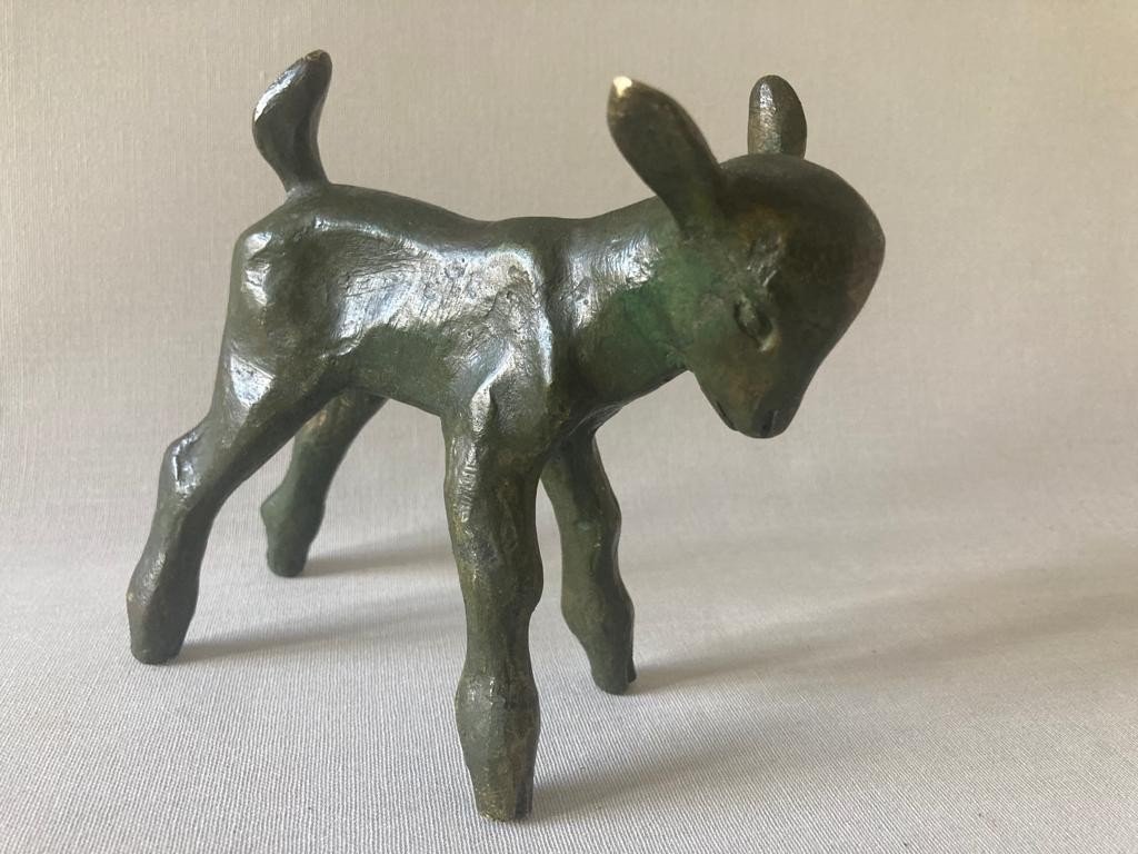 René Schorr Le Chevreau Animal Bronze