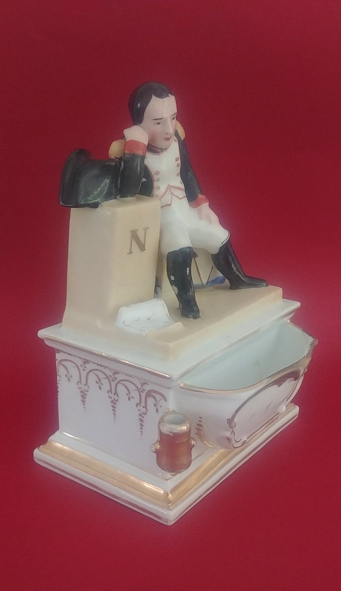 Encrier Napoléon En Porcelaine-photo-2