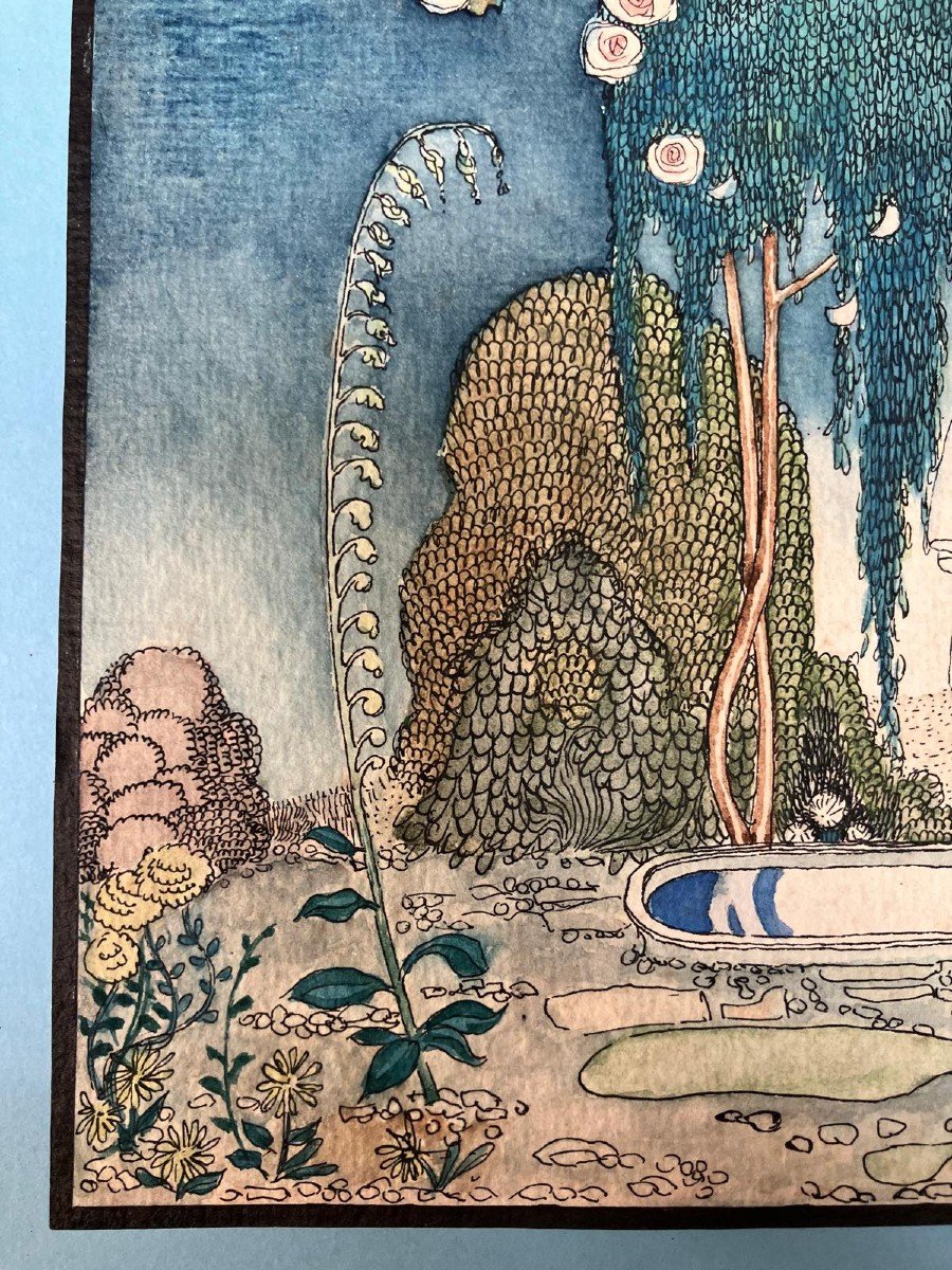 Aquarelle d'Après Kay Nielsen-photo-1