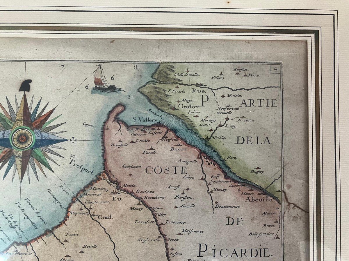 Map Of The Normandy Coast, Late 17th Century-photo-1