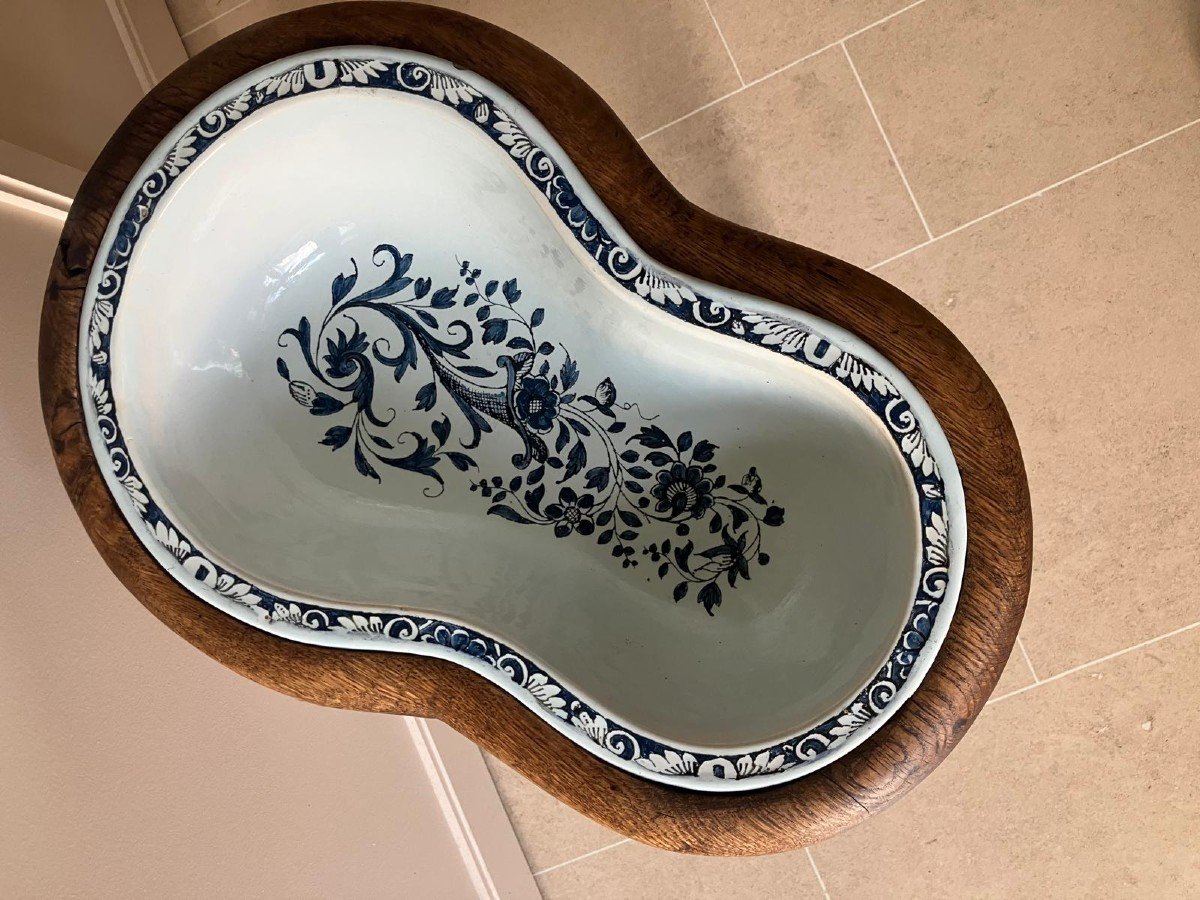 Bidet Faience Rouen Eighteenth Century-photo-2