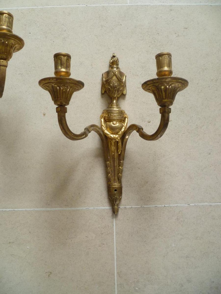 Pair Of Louis XVI Sconces-photo-3