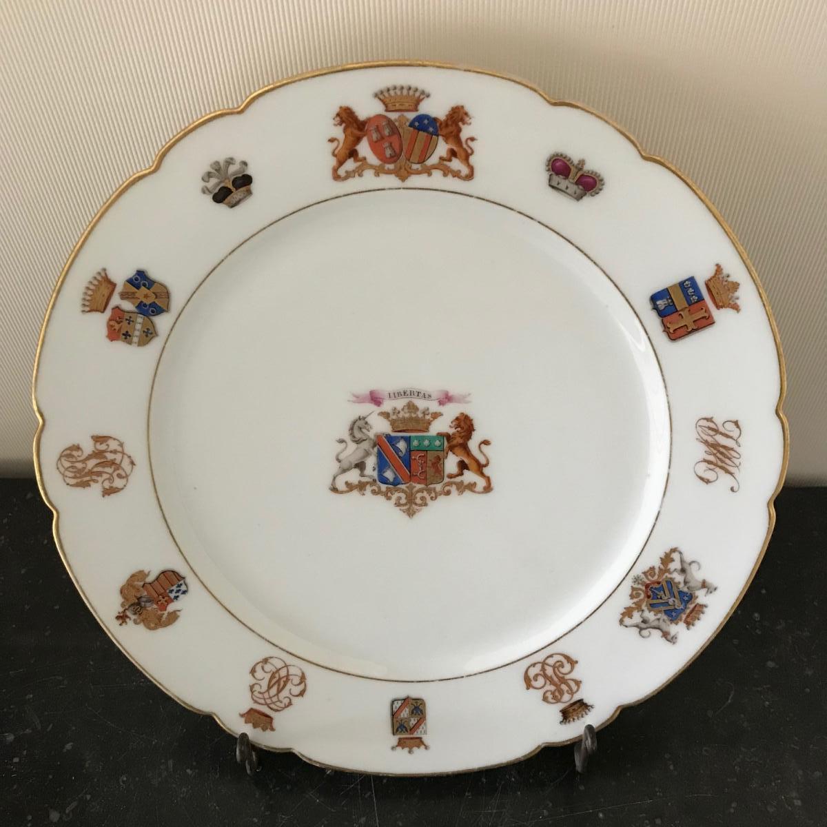 Plate  Porcelain Of Paris