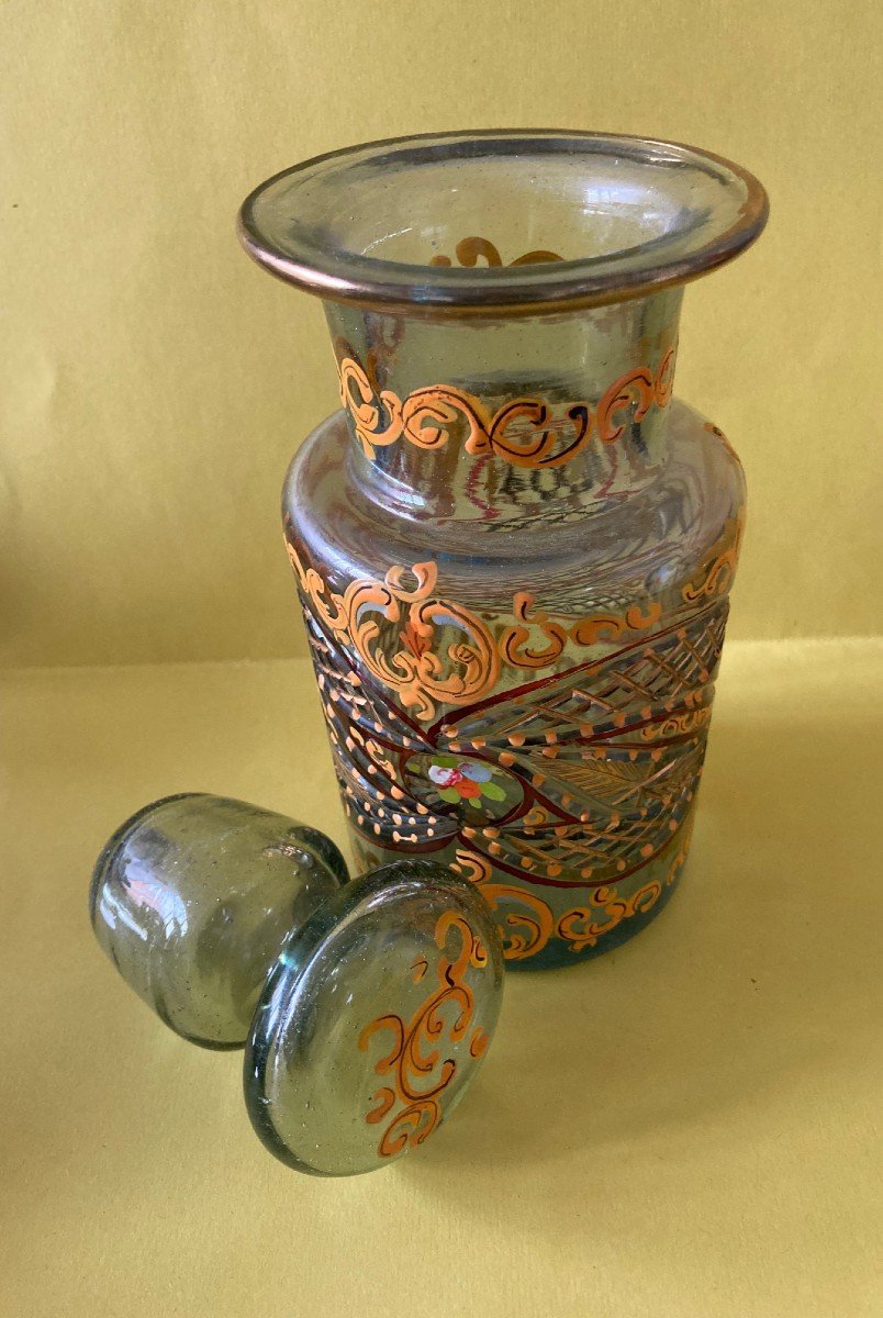 Bohemian Glass Flask-photo-3