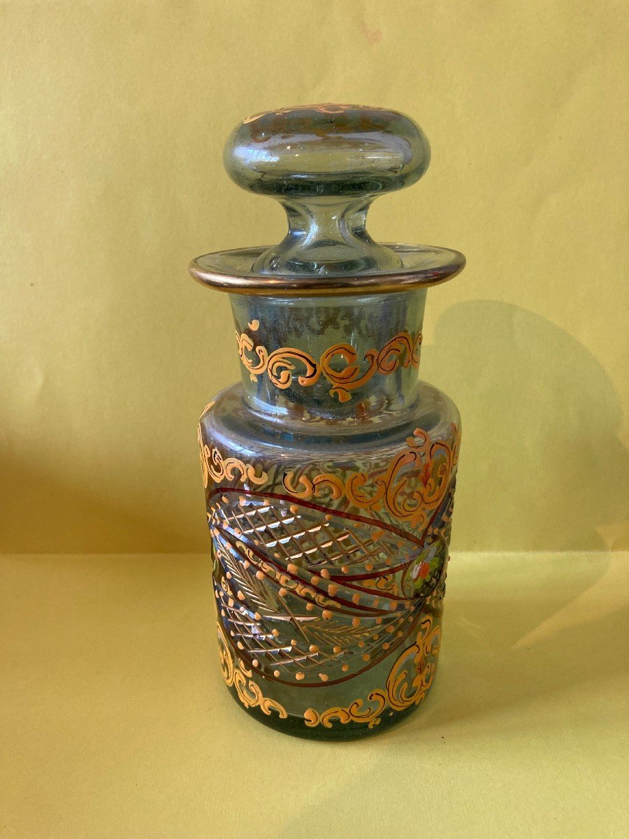 Bohemian Glass Flask