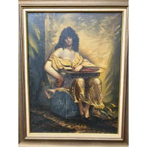 Painting Portrait Of Salomé By Fanciulla Nel Serraglio