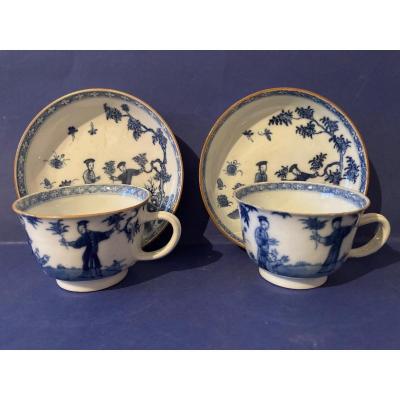 Pair Of Fine English Earthenware Cups