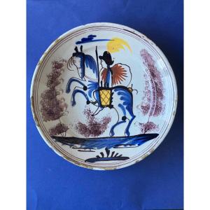Dish Au Cavalier Earthenware From The North