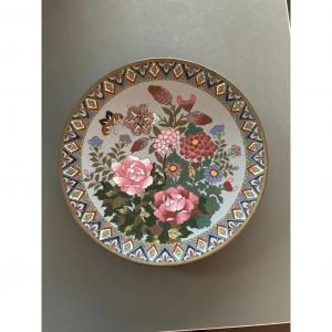 Japon - Assiette Aux émaux Cloisonnés