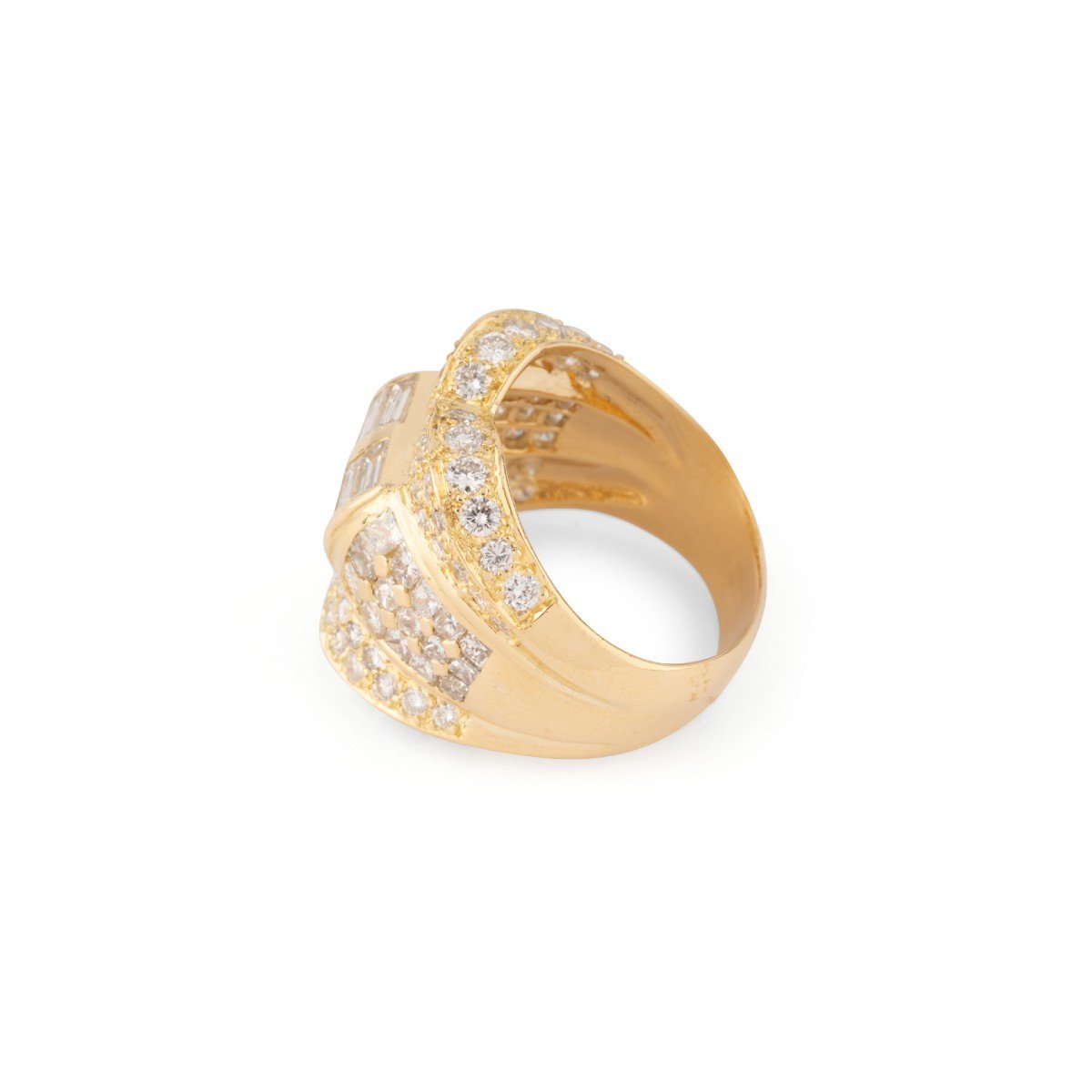 Bague Or Jaune Et Diamant-photo-3