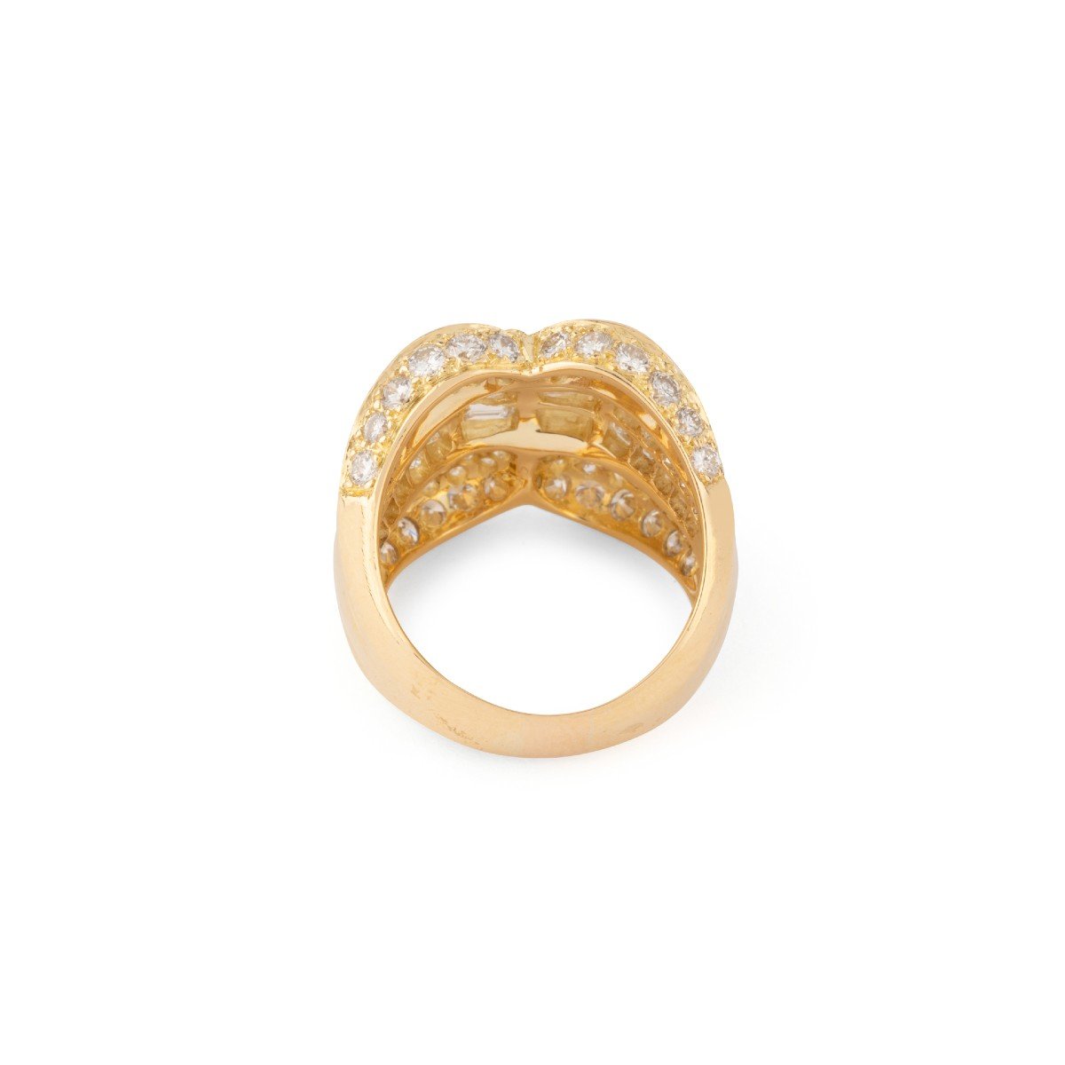 Bague Or Jaune Et Diamant-photo-4