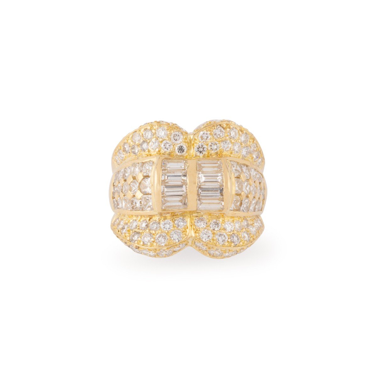 Bague Or Jaune Et Diamant-photo-2