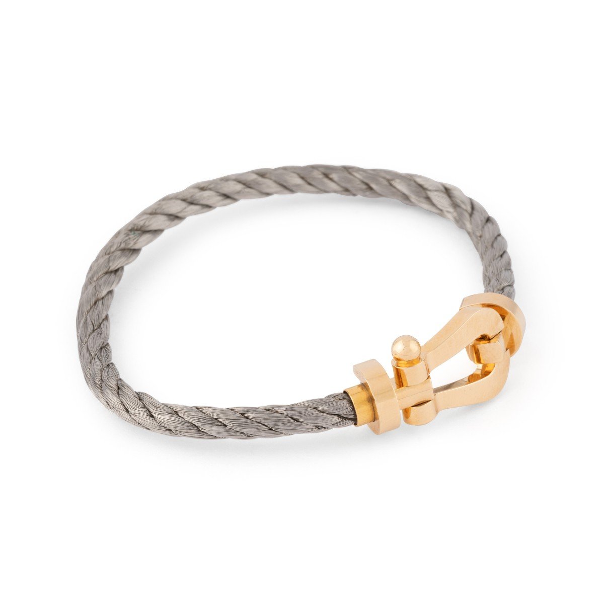 Fred Force 10 Bracelet In Gold And Steel-photo-2