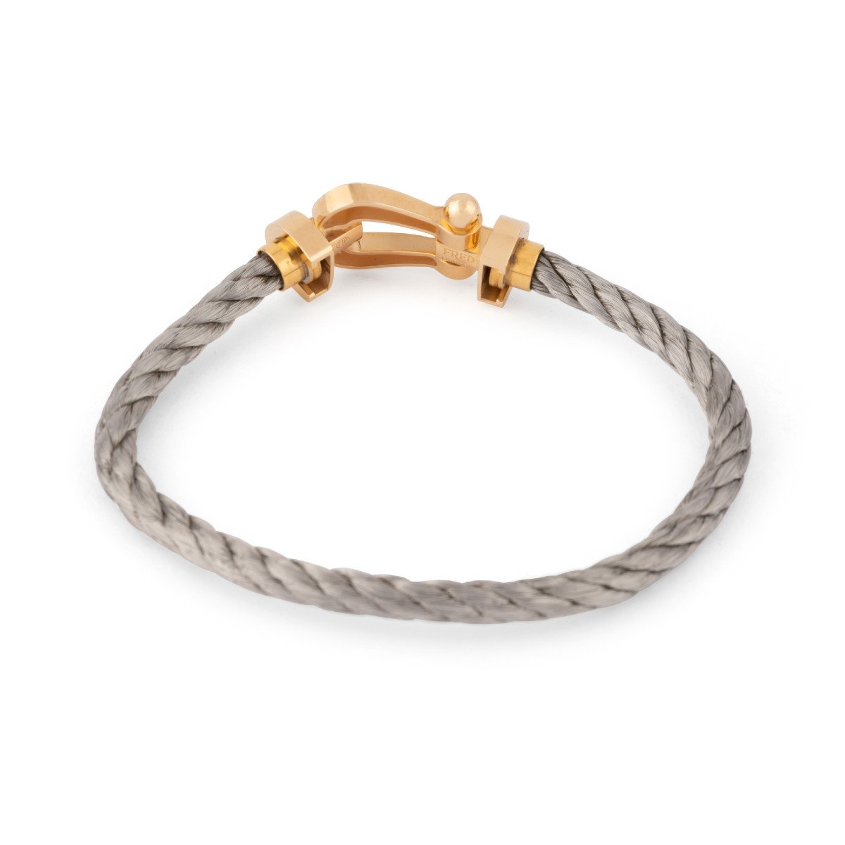 Fred Force 10 Bracelet In Gold And Steel-photo-3