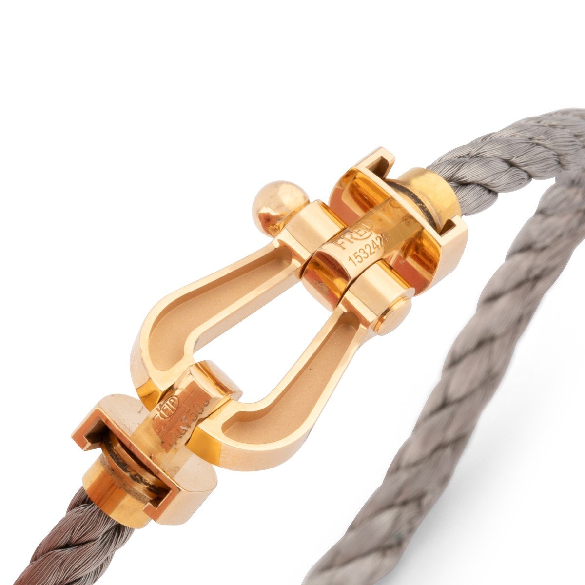 Fred Force 10 Bracelet In Gold And Steel-photo-1