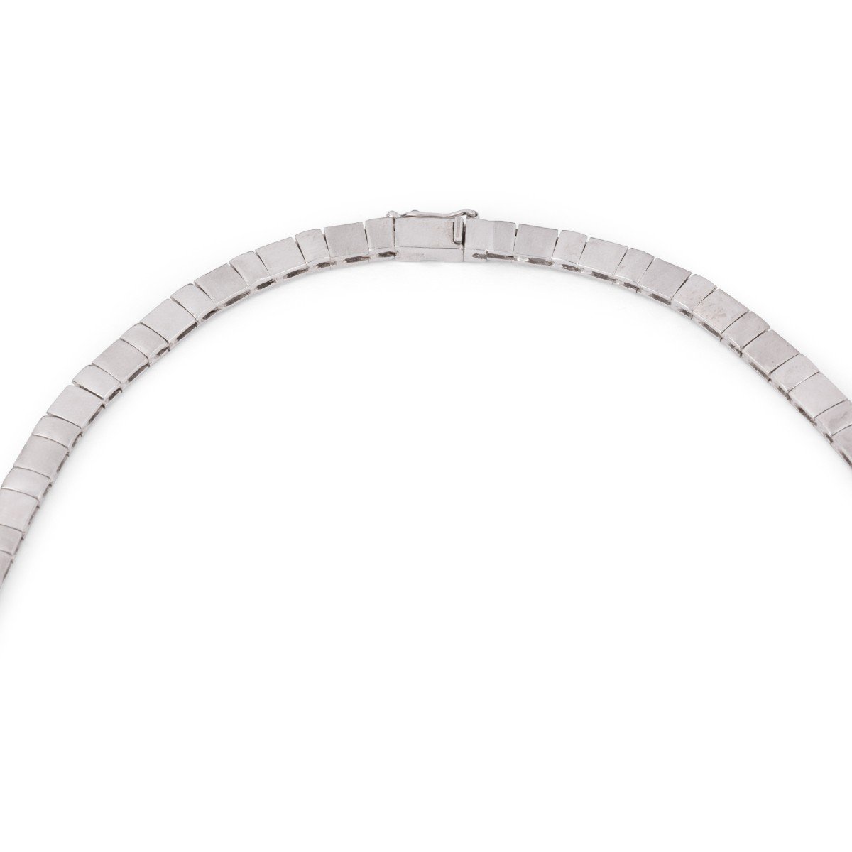 White Gold And Diamond Necklace-photo-3