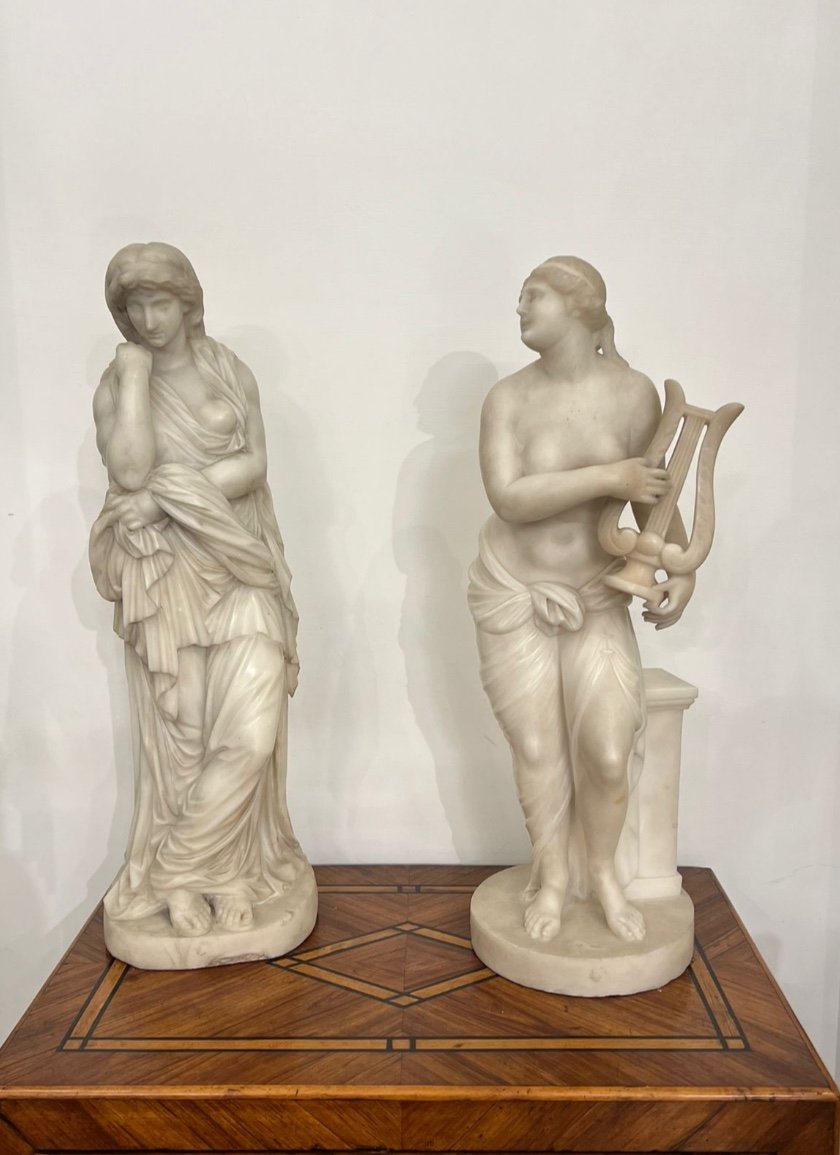 Pair Of Marble Statues 