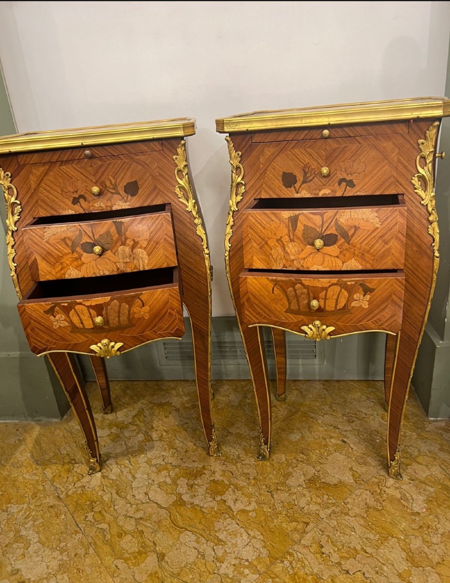 Pair Of Napoleon III Bedside Tables-photo-4