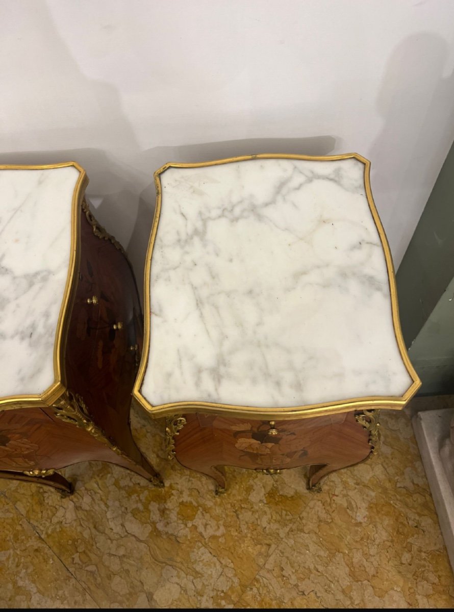 Pair Of Napoleon III Bedside Tables-photo-3