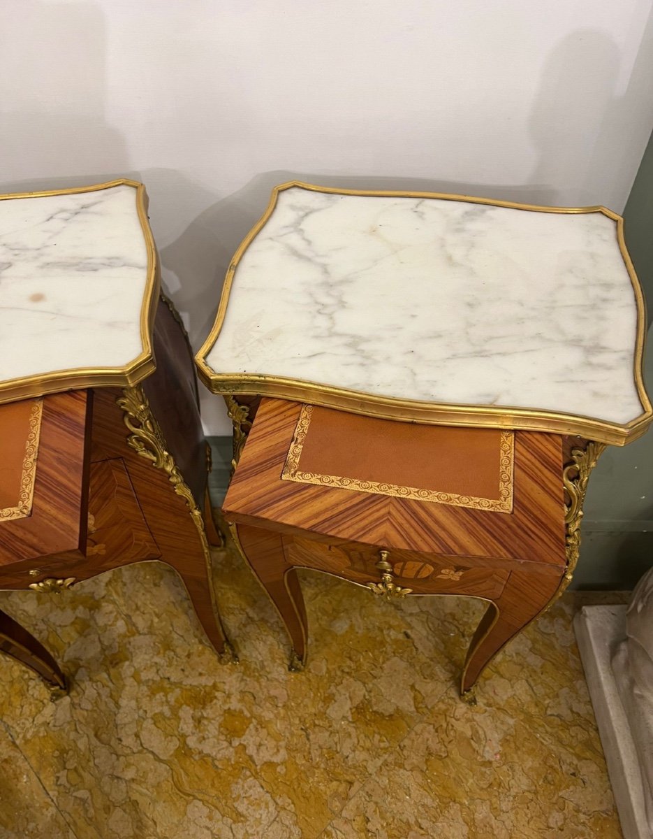 Pair Of Napoleon III Bedside Tables-photo-2