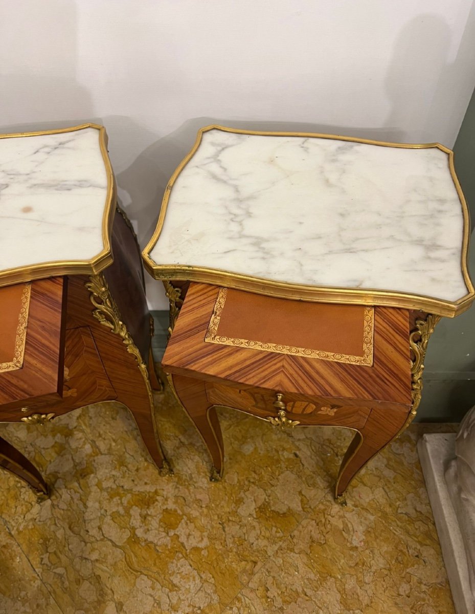 Pair Of Napoleon III Bedside Tables-photo-4