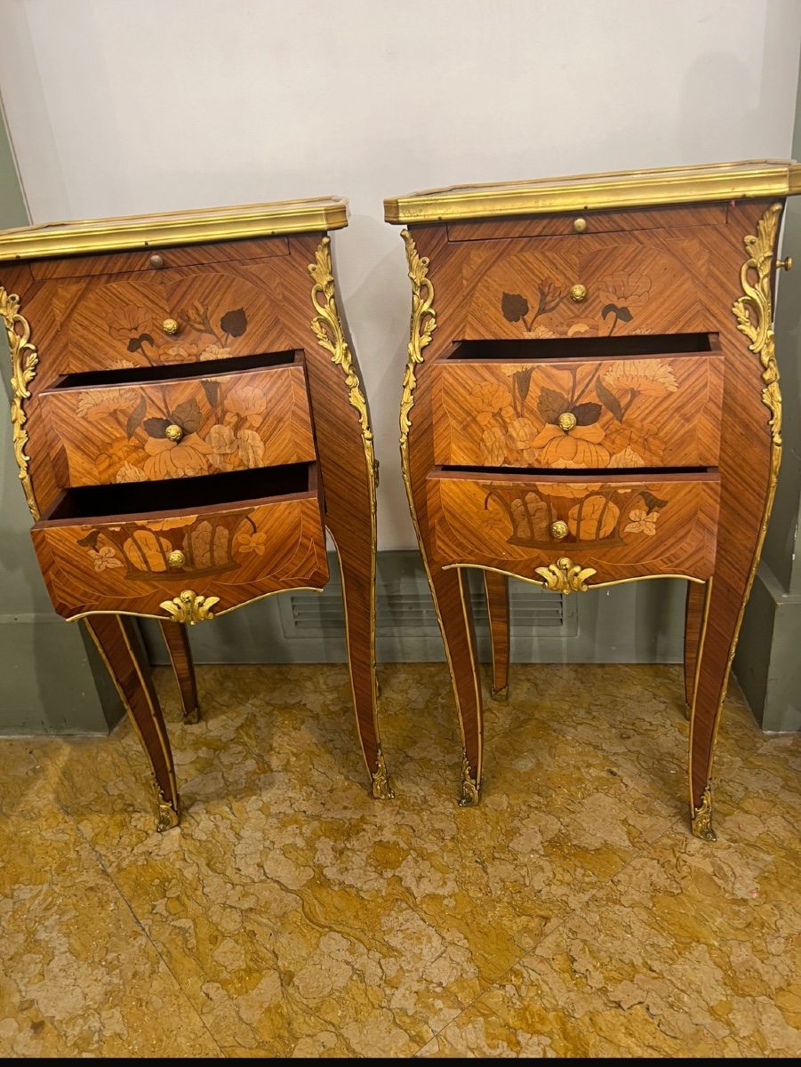 Pair Of Napoleon III Bedside Tables-photo-2