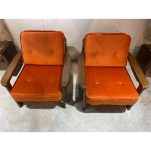 Pair Of Danish Armchairs 