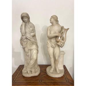 Pair Of Marble Statues 