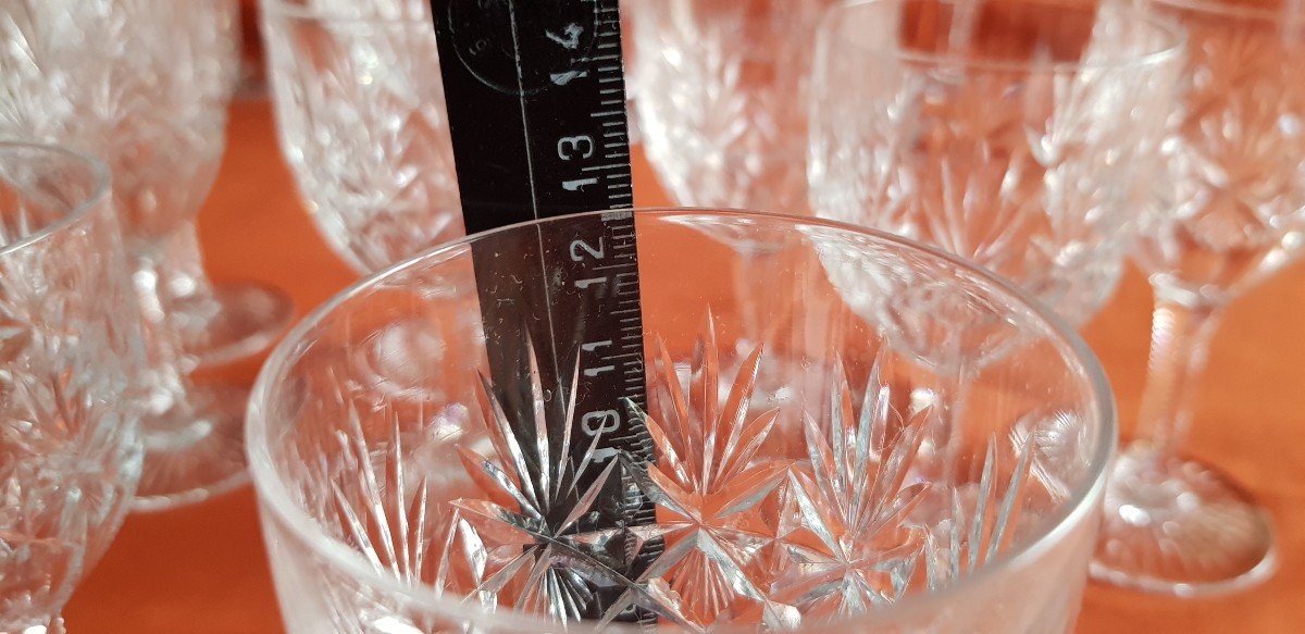 Lot 13 Crystal Glasses St. Louis Model Gavarni-photo-6