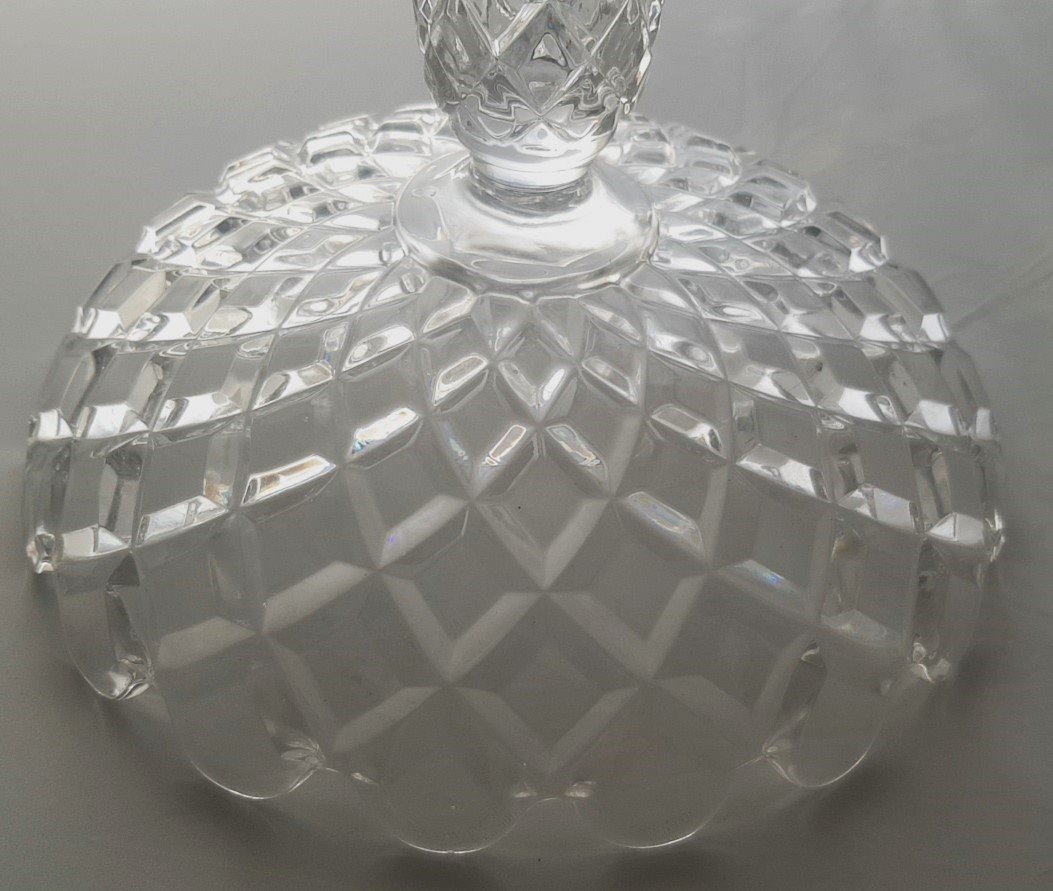 Cup On Foot In Molded Glass Baccarat Mod. Deposé-photo-4