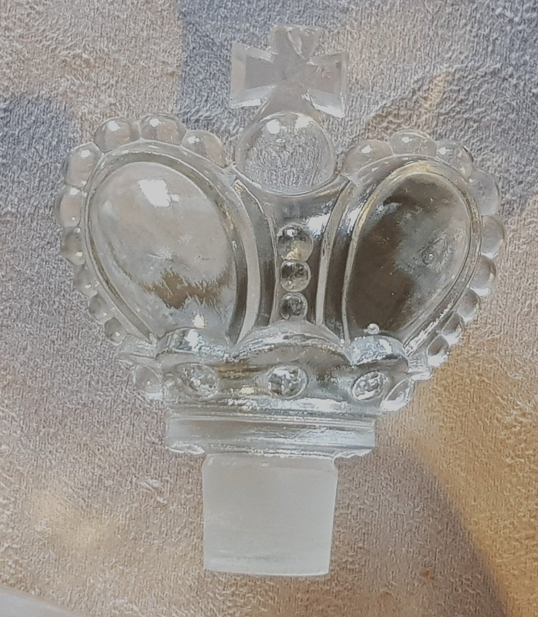 Ancienne Bouteille Verre Moulé Cognac Prince Hubert De Polignac-photo-1