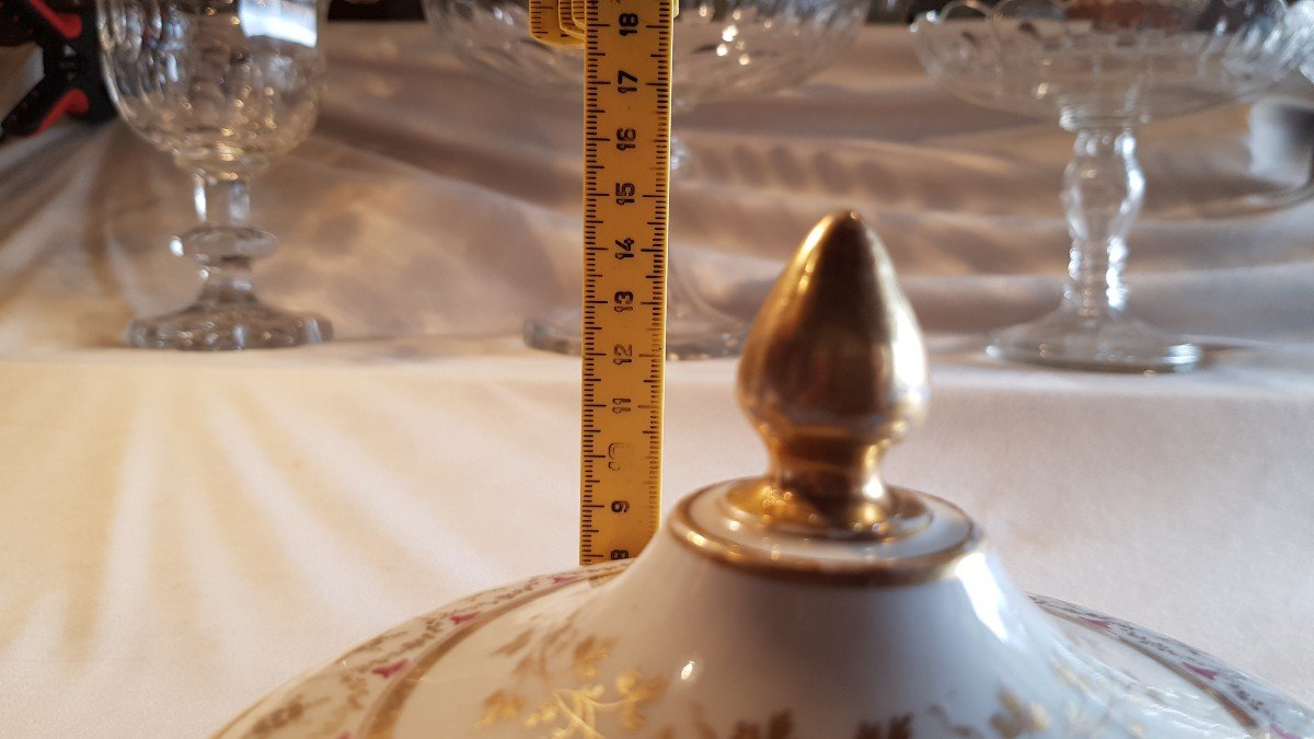 Antique Hand-decorated Porcelain Birthing Bowl From The First Half Of The 19th Century-photo-7