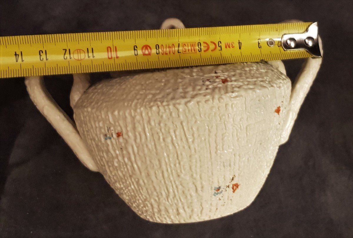 Pair Of Sbordoni Civita Castellana Earthenware Tea Cups And Sugar Bowls-photo-8