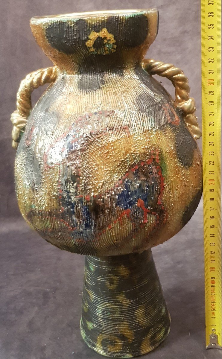 Italian Middle Age Design Ceramic Vase-photo-7