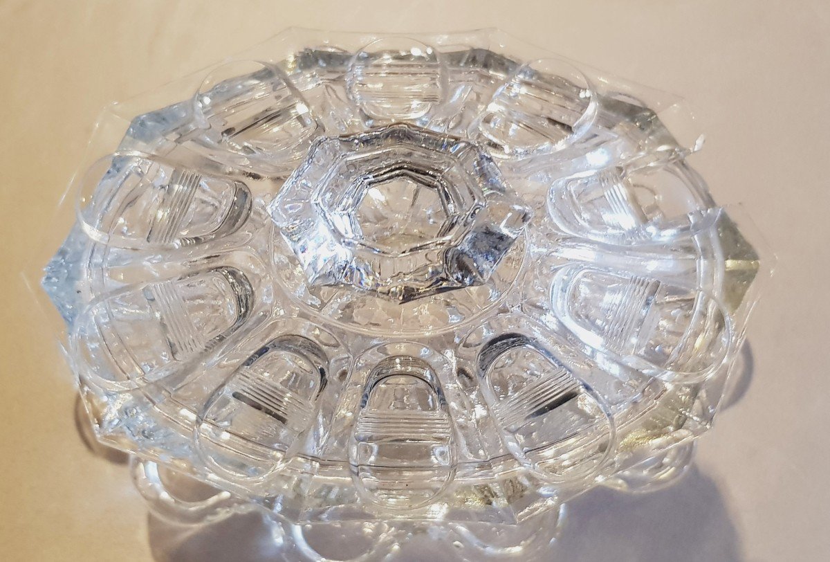 Old Le Creusot Crystal Sauce Boat First Half 19th Century-photo-3