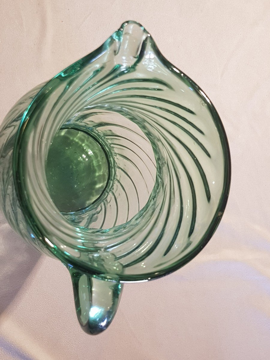 Old Blown Glass Pitcher-photo-2