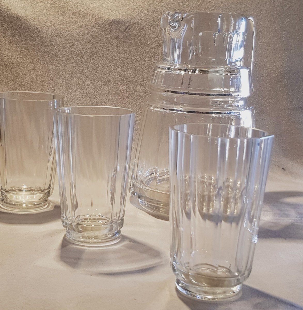 Antique Cut Crystal Drink Service-photo-3