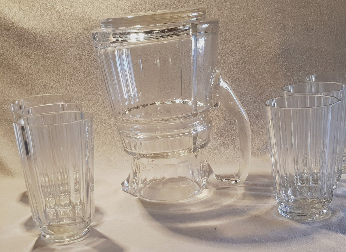 Antique Cut Crystal Drink Service-photo-3