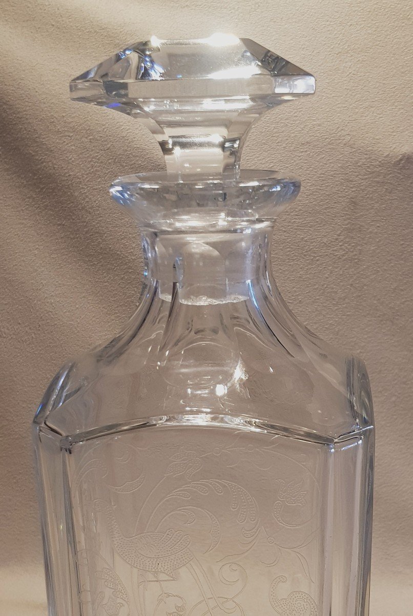 Ancienne Carafe à Liqueur En Cristal Baccarat Modèle Charme-photo-3